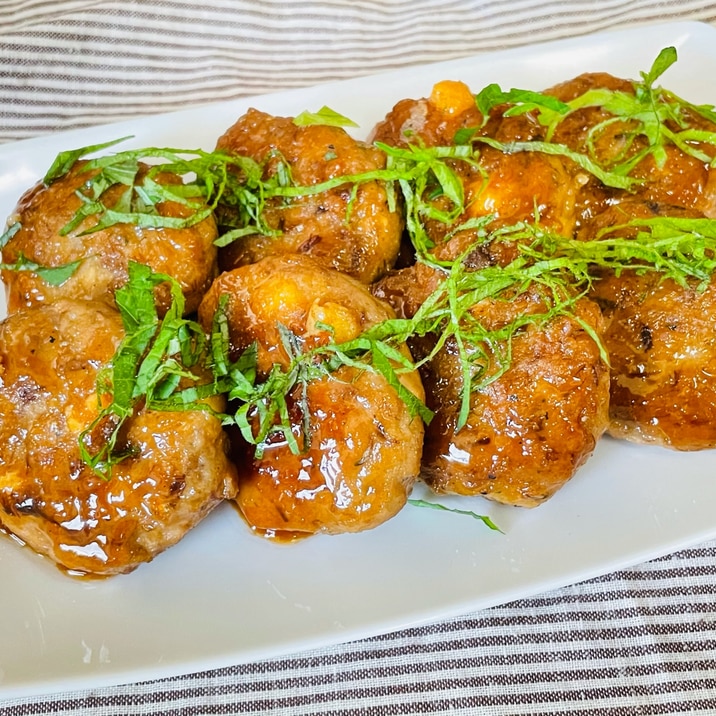 照り焼きサバ缶つくね